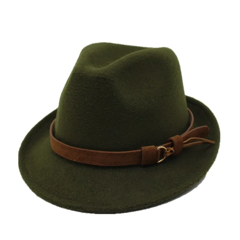 European and American fashion woolen hat - Green