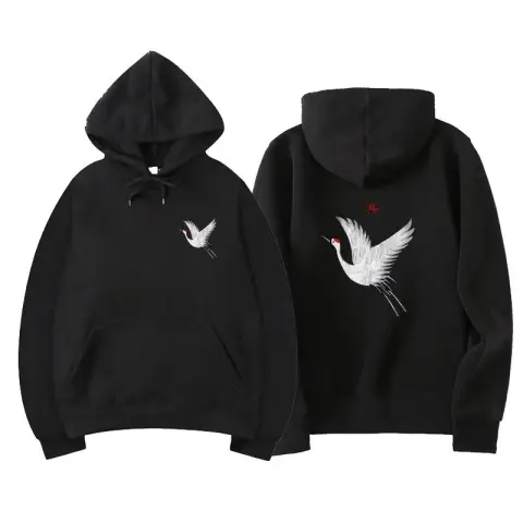 Hip Hop Hoodie Embroidered