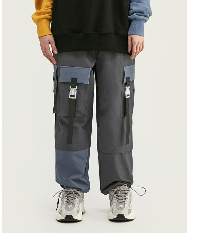 Men's stretch drawstring drawstring windbreaker