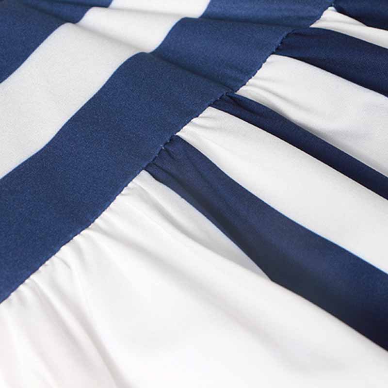 Striped patchwork dress