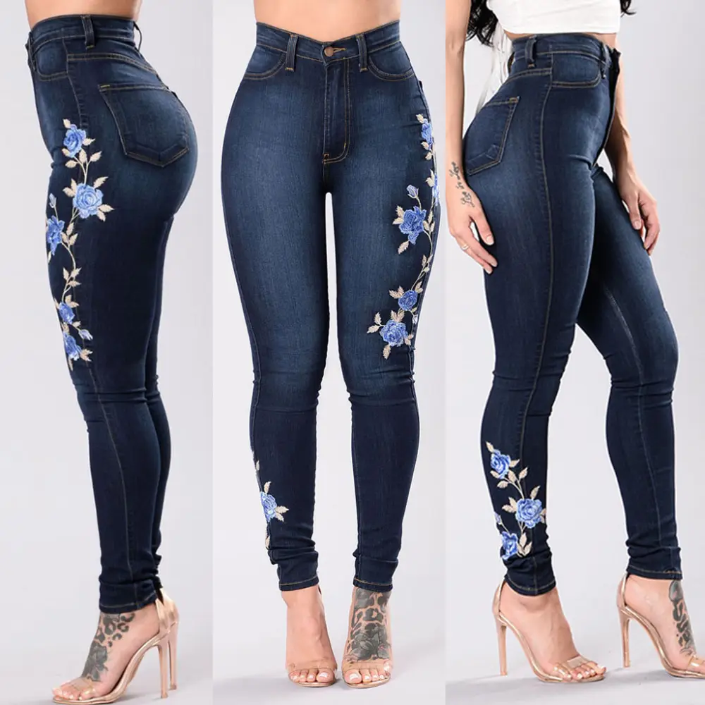 Embroidered Jeans