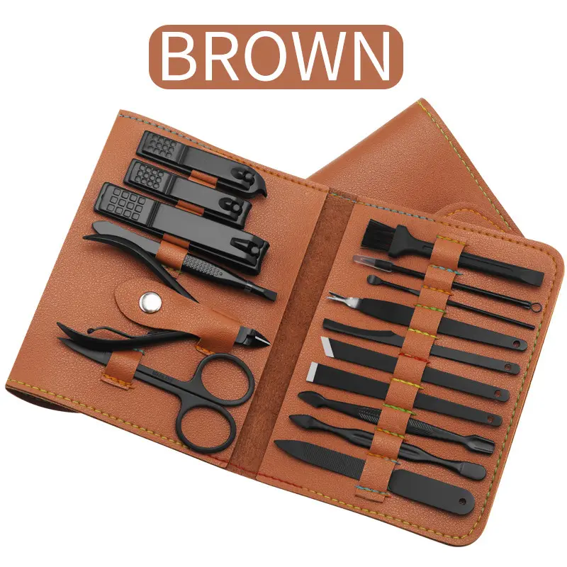 16pcs Set Nail Clipper Cutter Trimmer Ear Pick Grooming