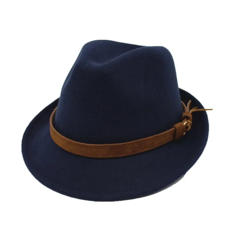 European and American fashion woolen hat - Blue