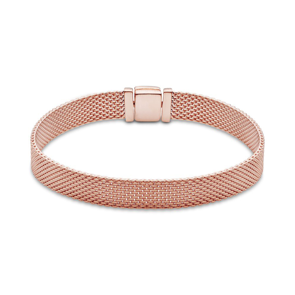 Rectangular Chain Link Mesh Chain Bracelet