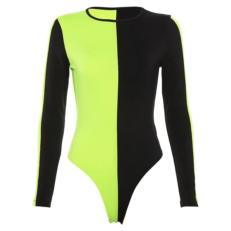Contrast Long Sleeve Bodysuit