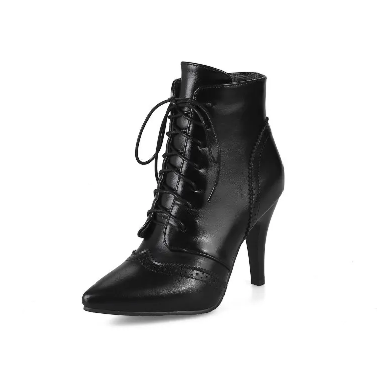 Pointed Martin Boots - Black