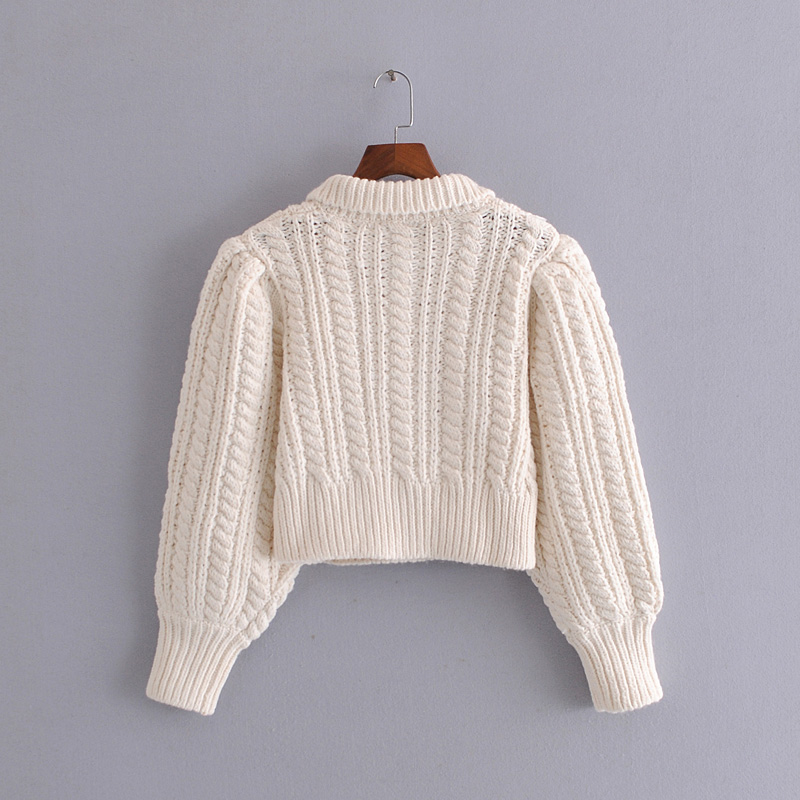 Women's thin eight-strand knitted sweater