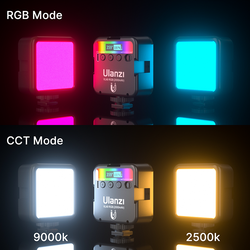 Pocket Magnetic RGB Fill Light Small Full Color Rgb Photography Light — foto 3