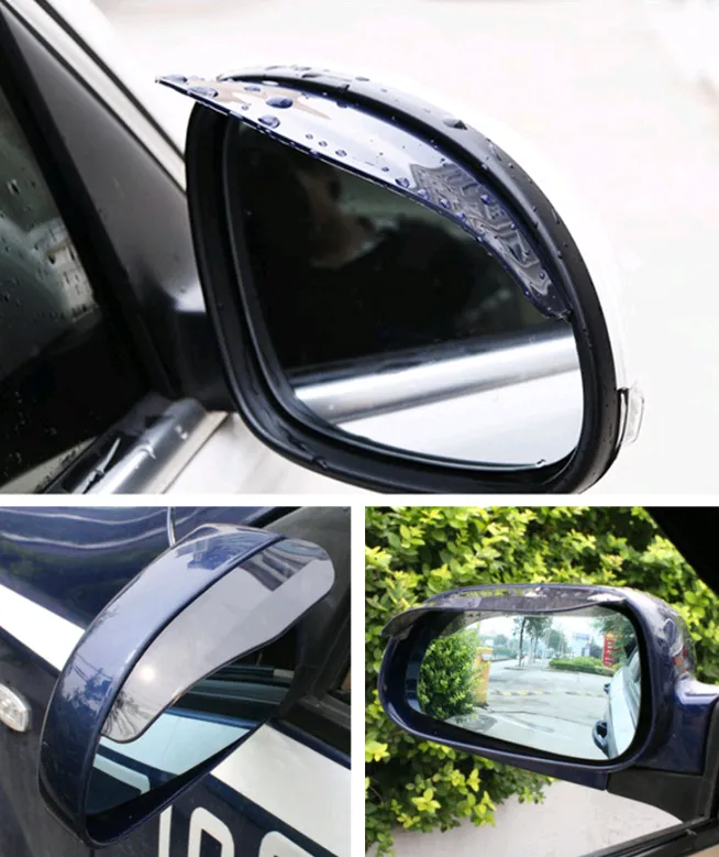 Car Rearview Mirror Rain Protection Eyebrows 2-piece Set – image 3