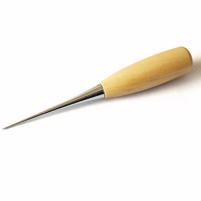 Handmade leather tools Solid wood handle awl Drillable Patchwork supplies Non-woven tools