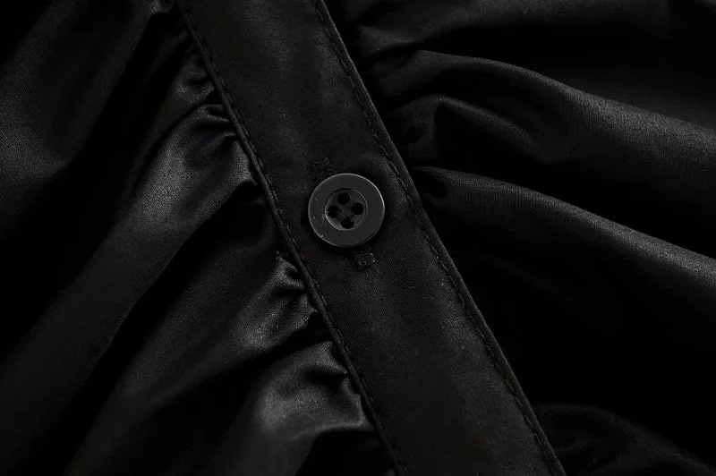 Niche Design Pleated Single-Breasted Hip Skirt