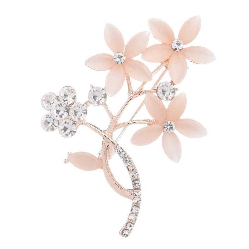 High-end flower corsage, opal vintage brooch, wedding corsage — foto 2