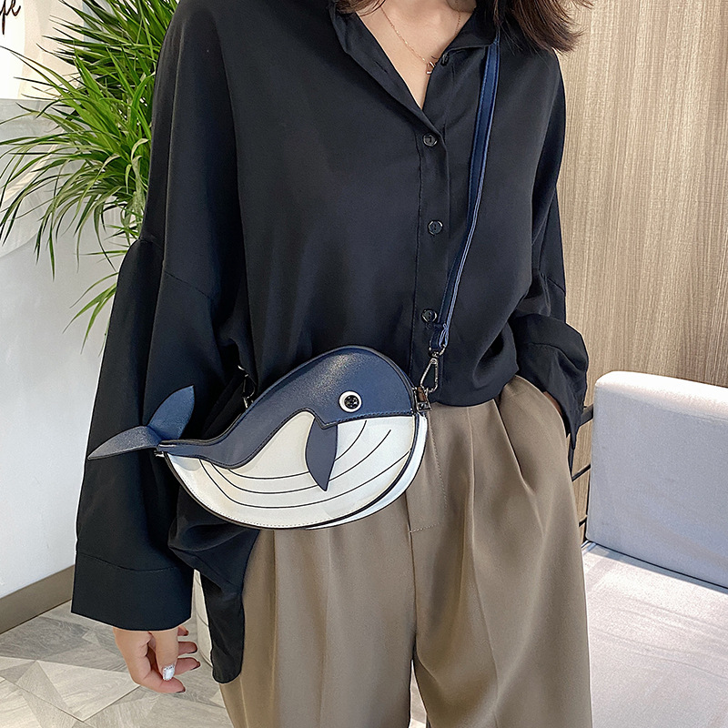 Whale soft side crossbody bag