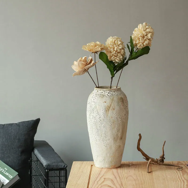 Dried flowers ceramic flower arrangement vase - 35Cm