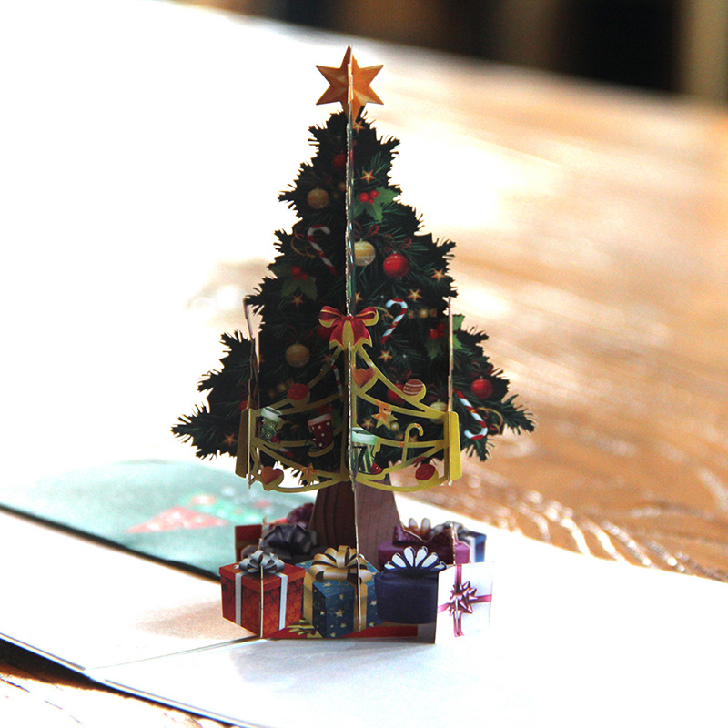 Three-dimensional Christmas greeting card (Christmas tree)