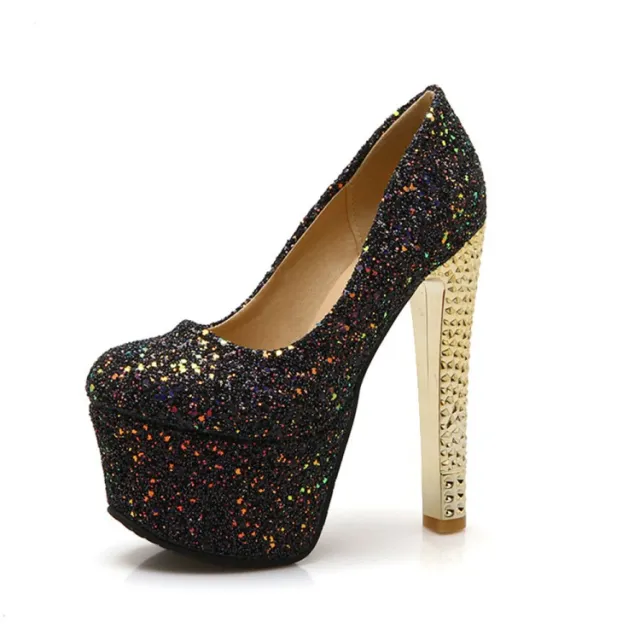 Super high stiletto platform high heels Black - Shop at LoveMi