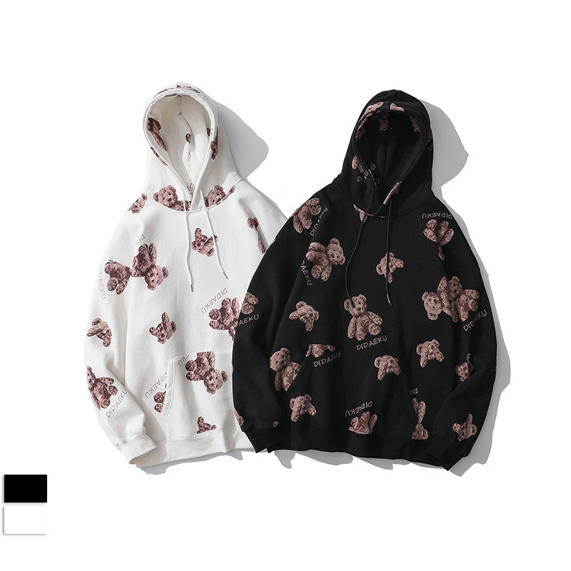 Bear printed couple's sweater