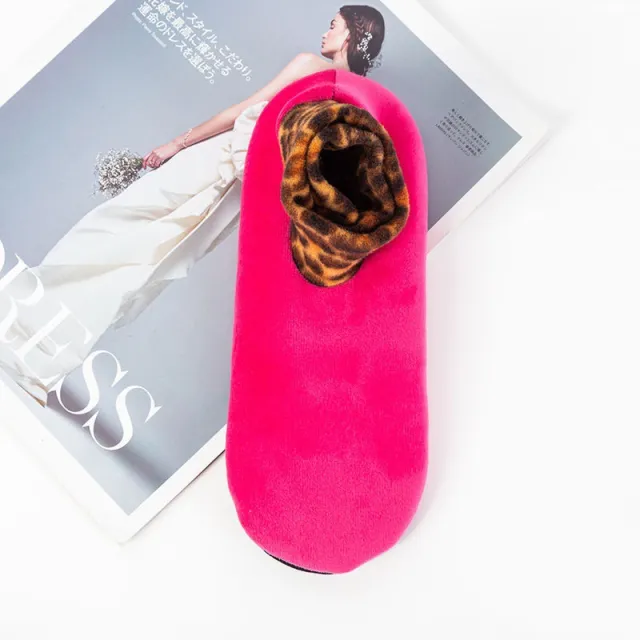 Plus fleece socks Pink - Shop at LoveMi