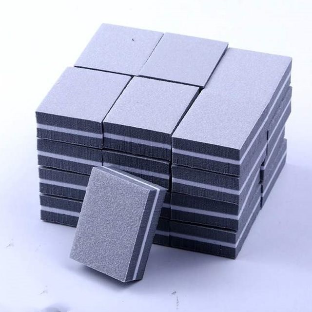 Two sided mini nail file block Grey - Shop at LoveMi