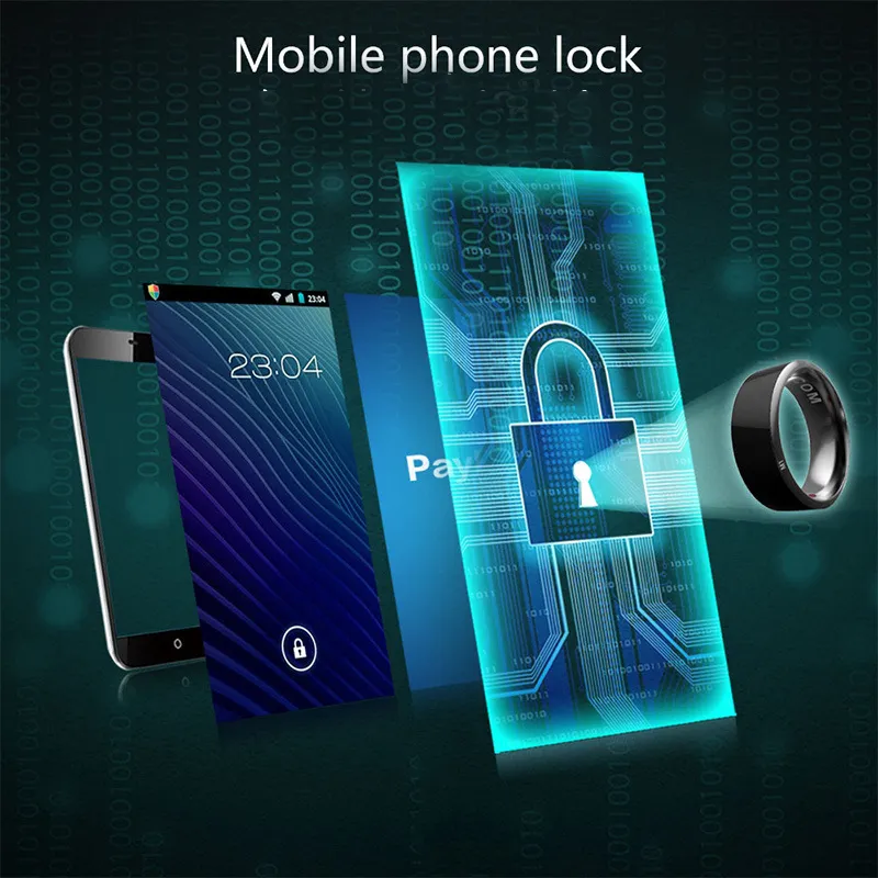 Smart Ring Wearable Device Multifunctional Black High-tech – image 3