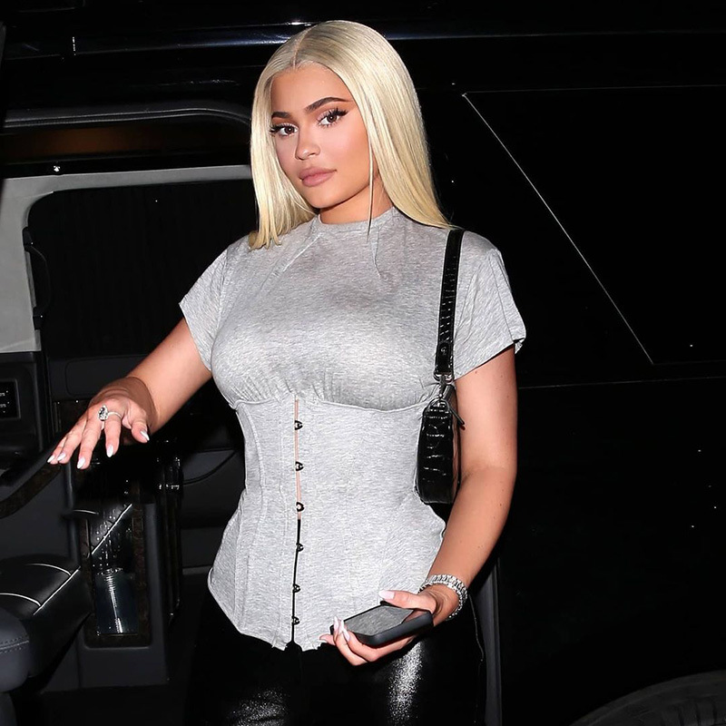 Grey No Celvet Commuter Short-Sleeved Round Neck Plain Top