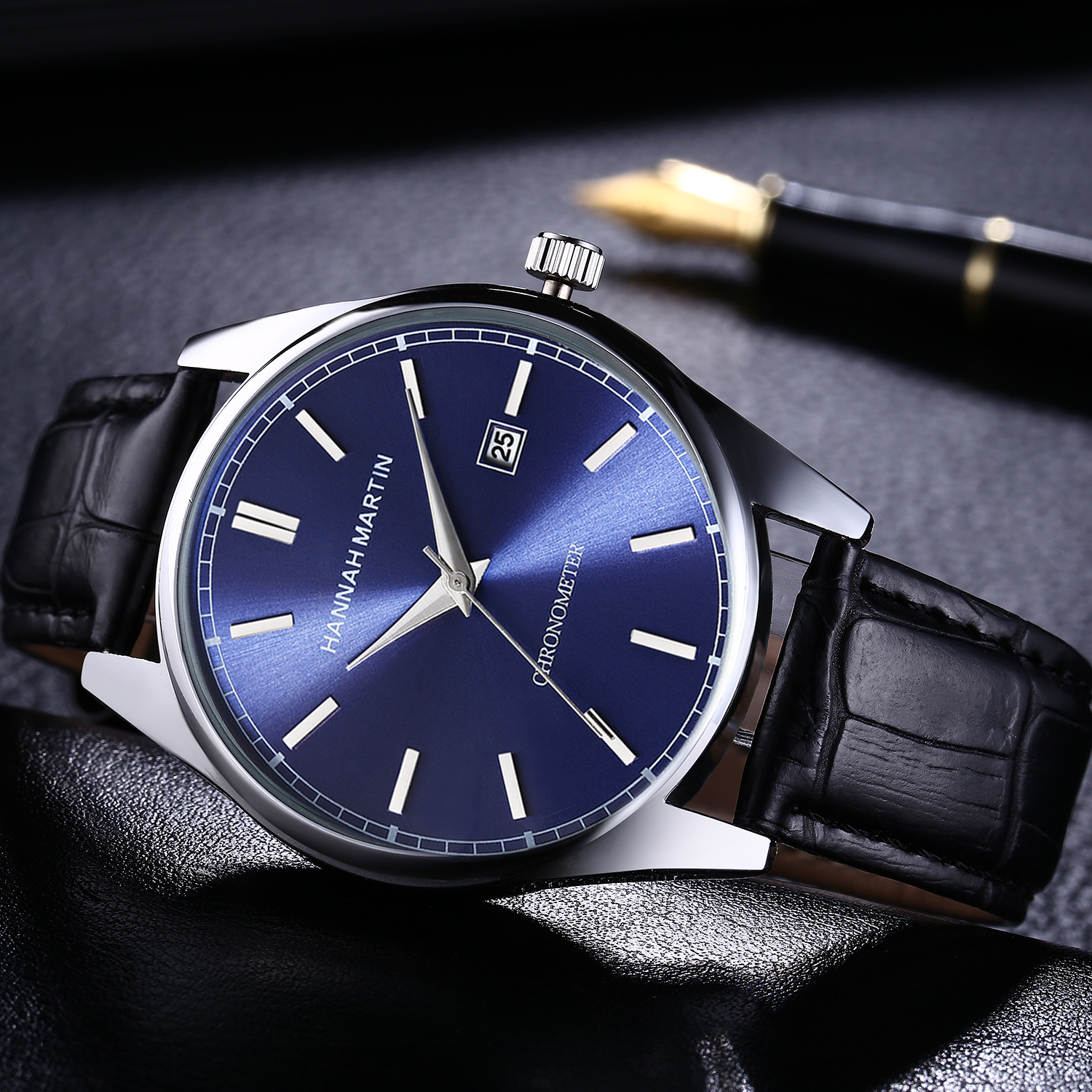 Men's Slub Strap Quartz Watch
