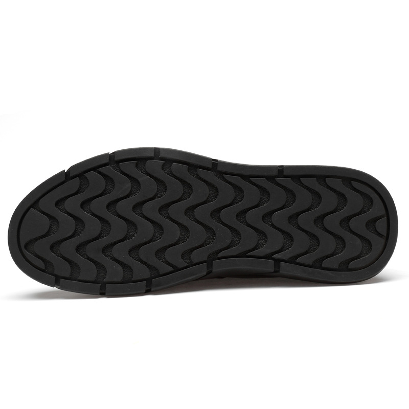 Casual top layer cowhide leather boots