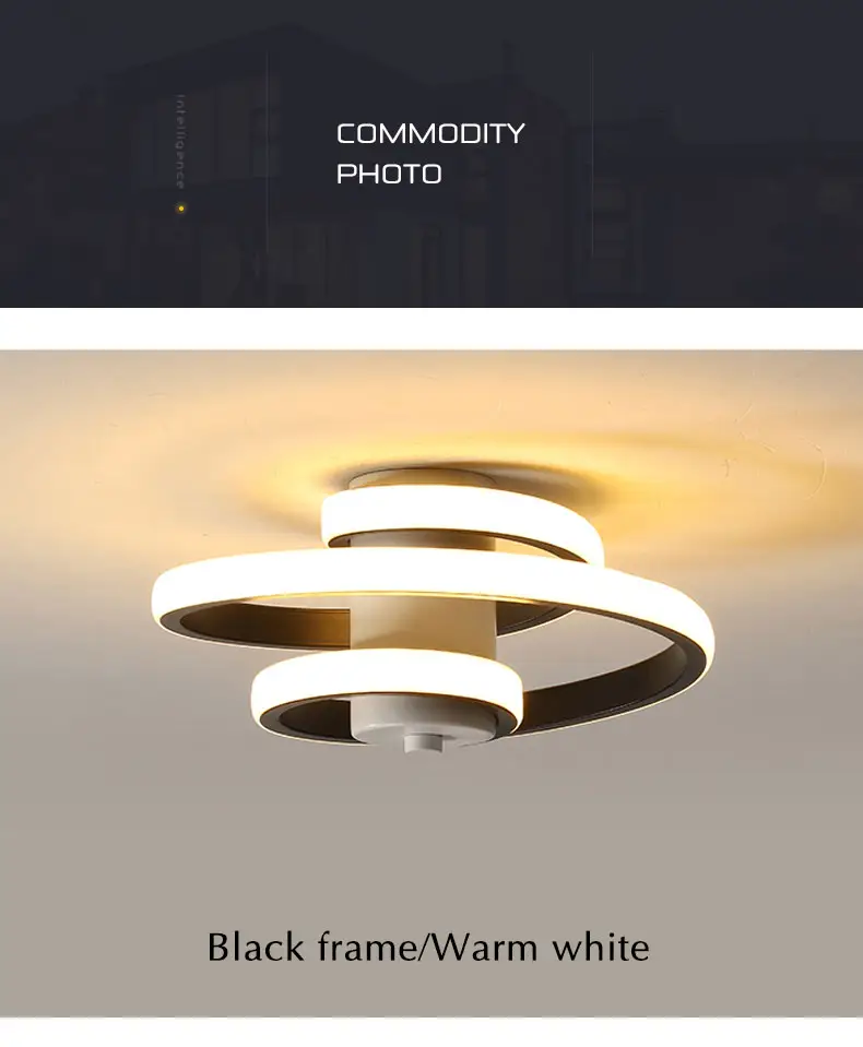 Simple and modern metal led lighting ceiling