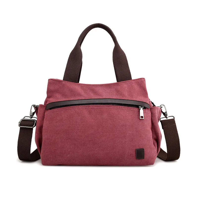 Vintage canvas bag - Purple