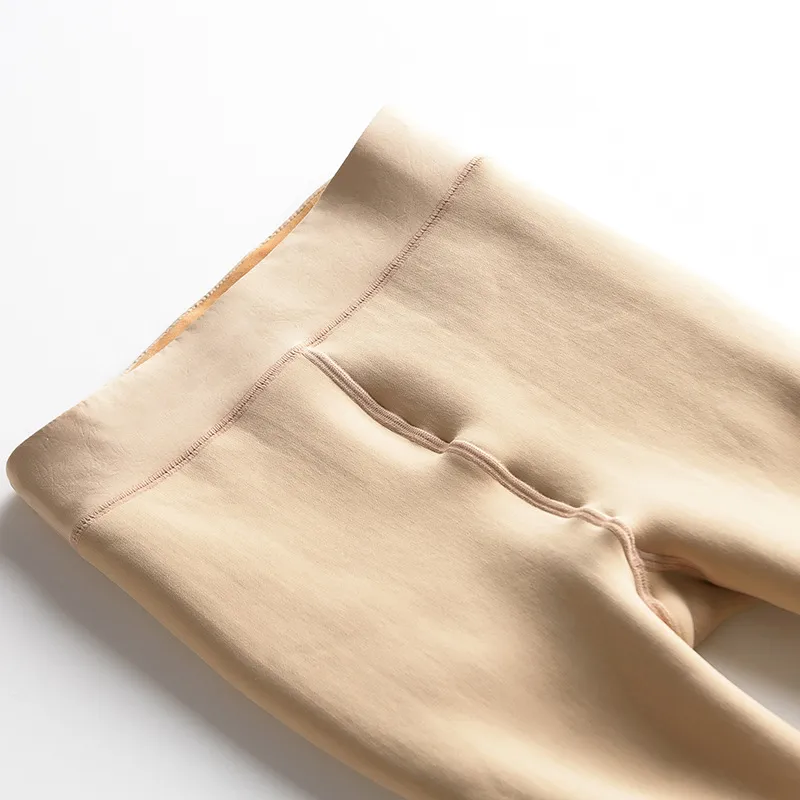 Light leg socks artifact flesh-colored plus velvet thick skin leggings - Skin