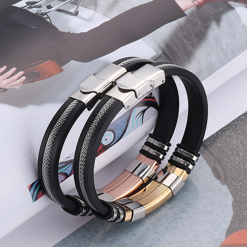 Titanium steel adjustable bracelet