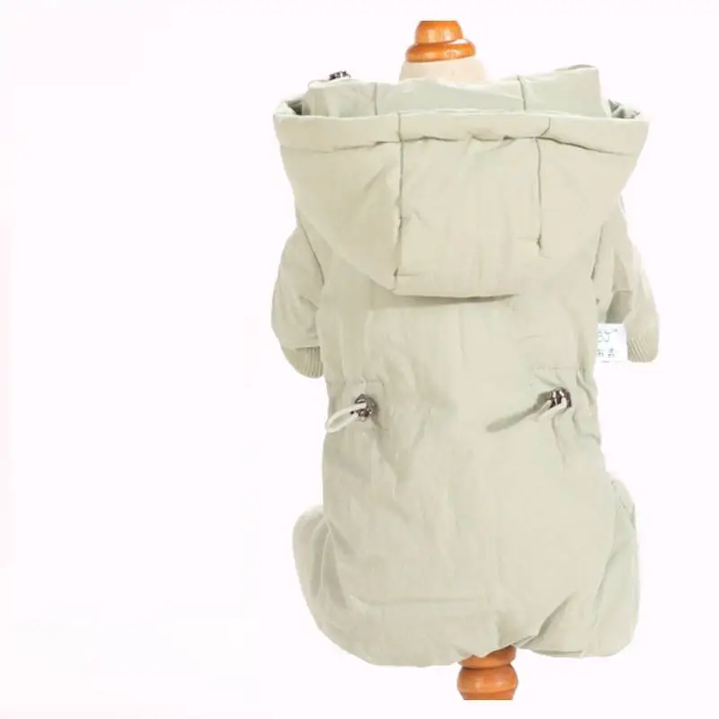 Autumn And Winter Four-legged Small Dog Padded Coat - 3Green