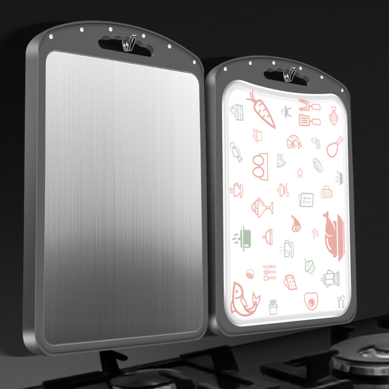 Chopping Board 304 Stainless Steel Double Sided Domestic Chopping Board