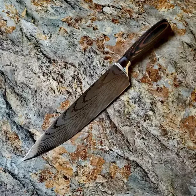 Damascus Pattern Chef's Knife Japanese Cuisine Knife - Shop at LoveMi