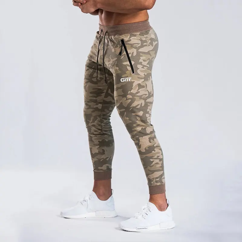 Camouflage Quick Drying Jogging Pencil Bodybuilding Trousers Running Pants