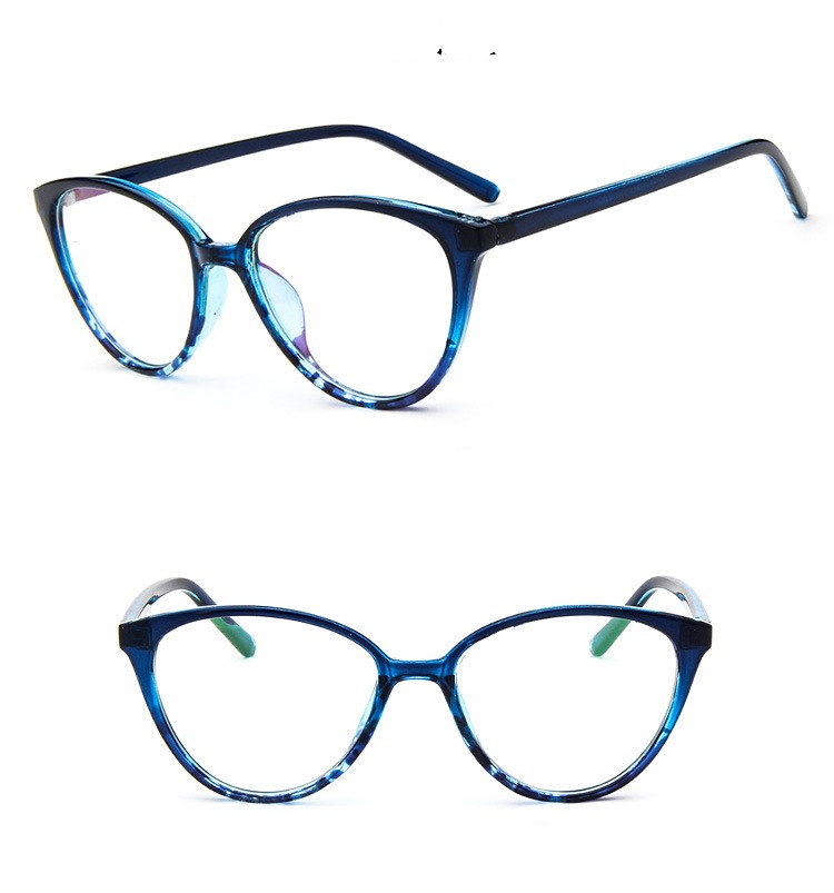 Fashion can be equipped with myopic college wind flat lens Blue - Shop at LoveMi