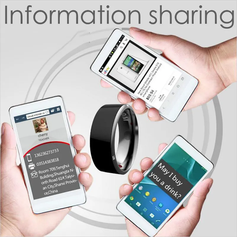 Smart Ring Wearable Device Multifunctional Black High-tech – image 2