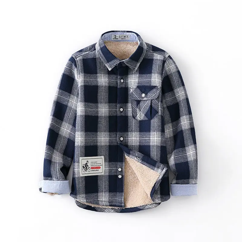 Boys Plaid Shirt Long Sleeve