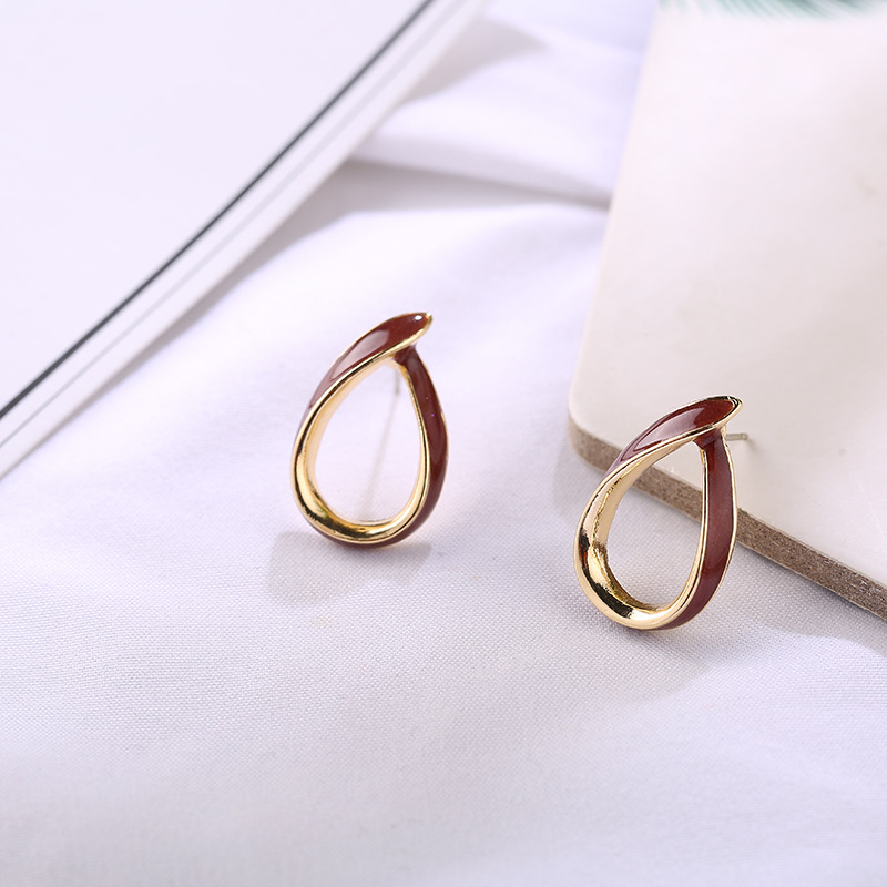 Hong Kong Fengshui dripping oil Earrings