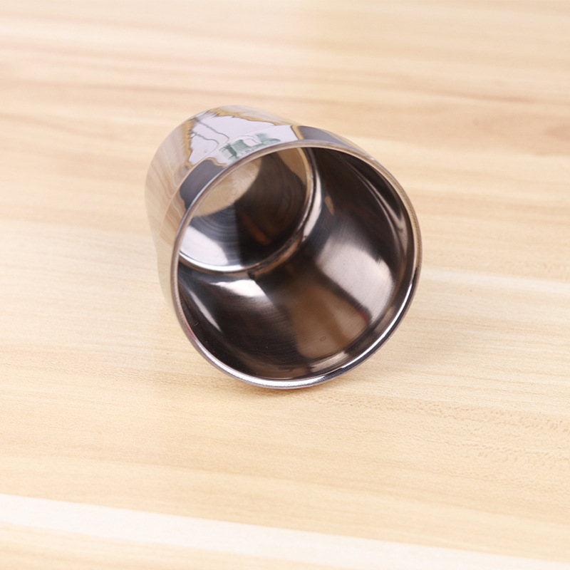 Stainless steel beaker, double beer glass, juice cup