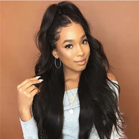 Wig Female Black Realistic Long Hair Curls