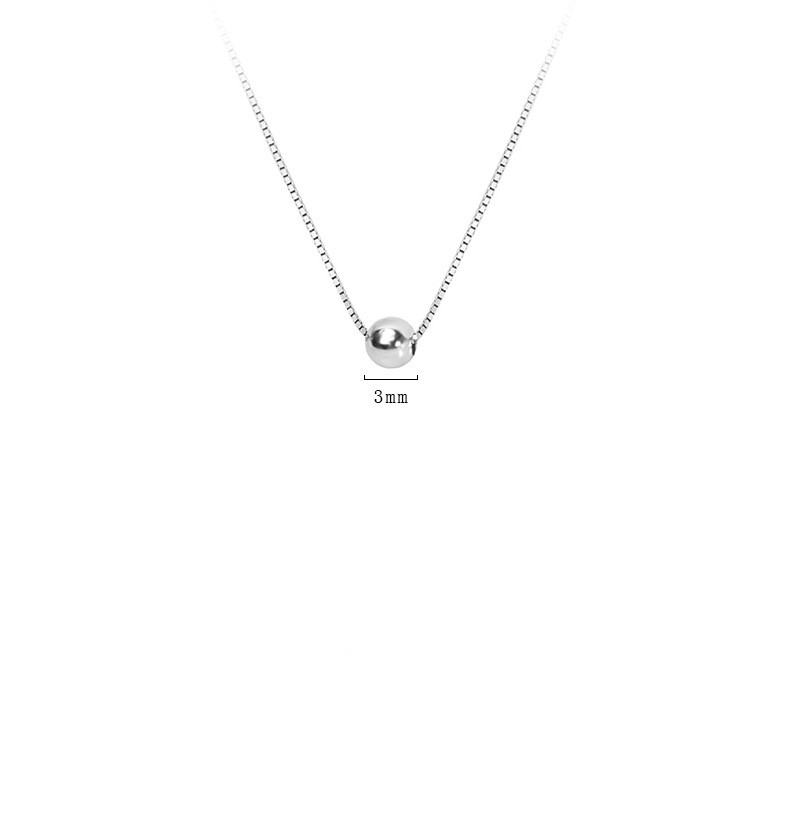 S925 sterling silver short chic clavicle necklace