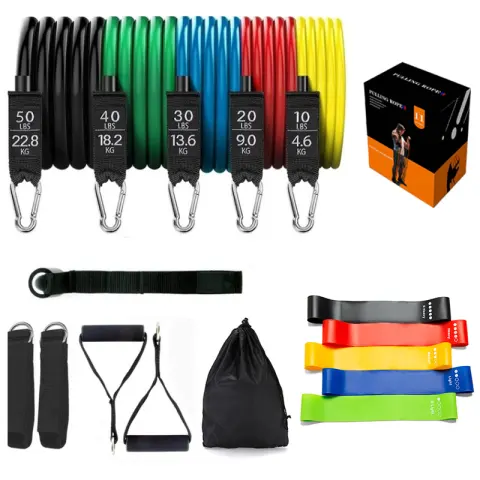 Latex Pull Rope Exercises Resistance Bands Stretch Training Yoga