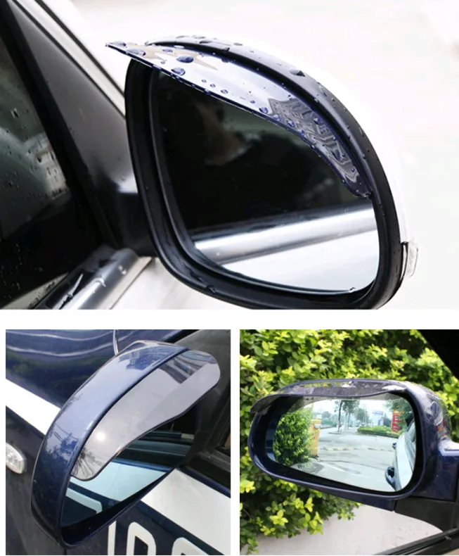 Car Rearview Mirror Rain Protection Eyebrows 2-piece Set – image 4