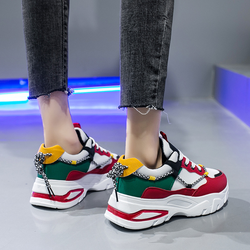 Thick-soled net red casual sports shoes