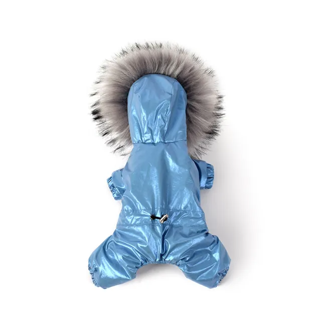 Winter Pet Down Padded Coat Dog Clothes Blue - Shop at LoveMi
