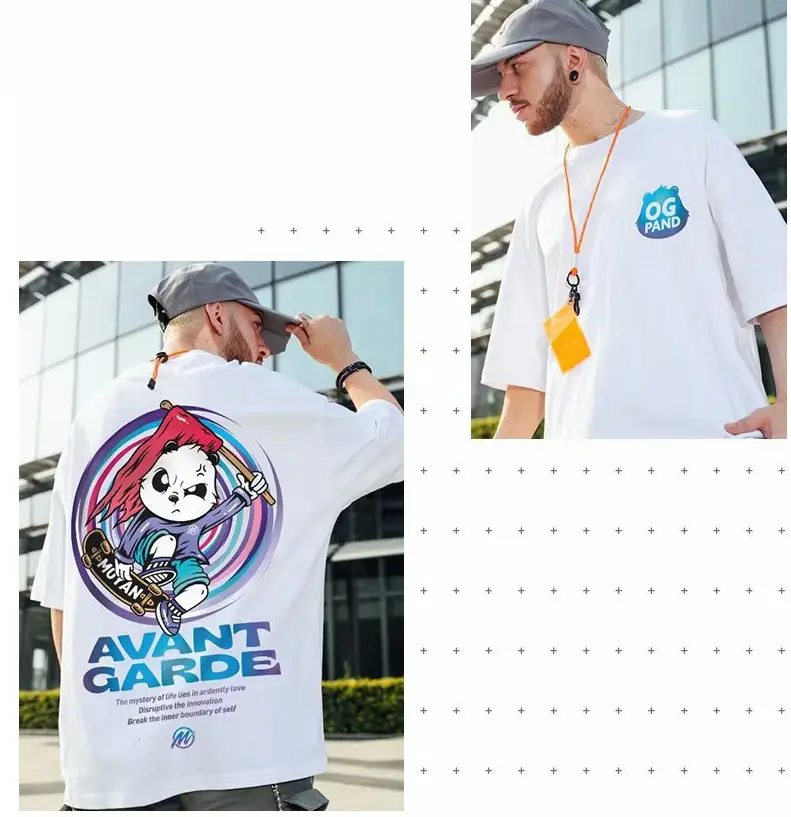 Loose Non Hooded Fashion Personality White Men's Clothing