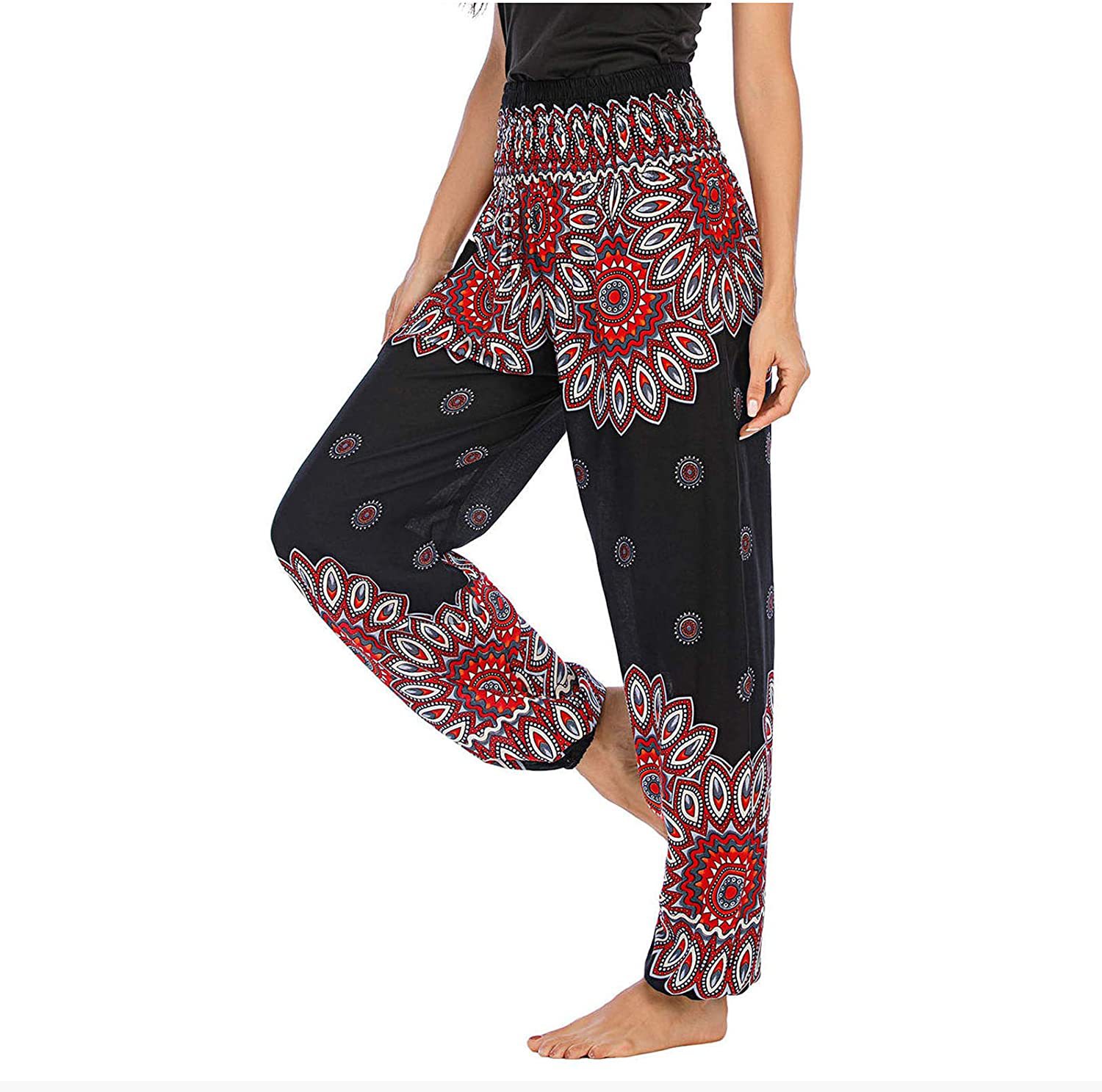 Title 2, Digital Printed Casual Loose Yoga Pants