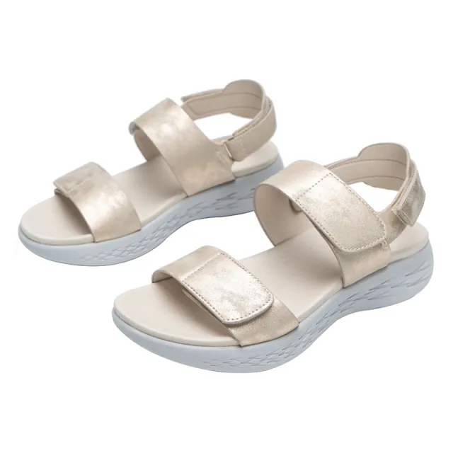 Wedge Heel Women's Sandals And Slippers MD Non slip Soft Sole Gold - Shop at LoveMi