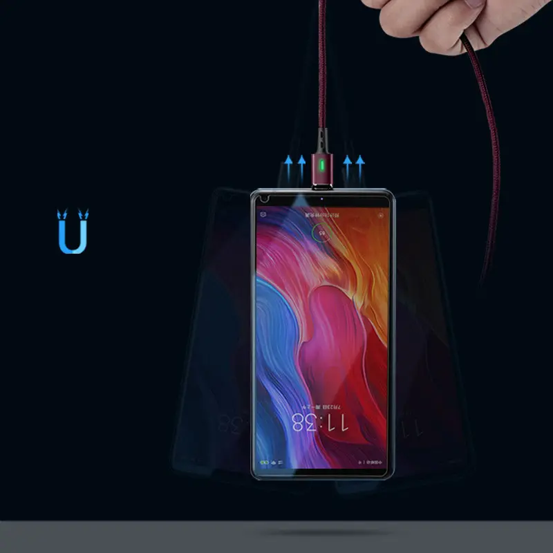 Compatible with Apple, Braided three-in-one magnetic data